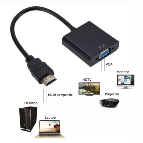 VGA Male to HDMI Female with Audio Cable Converter