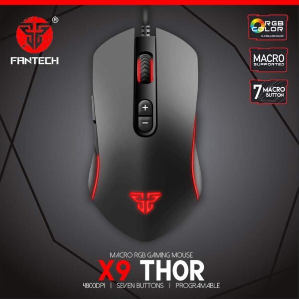 Mouse Fantech ThorX9 RGB Mouse Wire