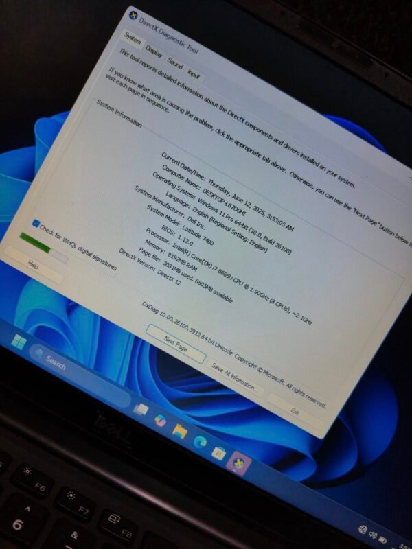 DELL Latitude 7400 – 14″ FHD | Intel i7 8th Gen | 8GB RAM | 256GB SSD | Win11P - Image 7
