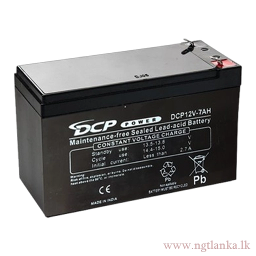 12V 7Ah Rechargeable UPS Battery – Long Backup Maintenance-Free Lead Acid Battery