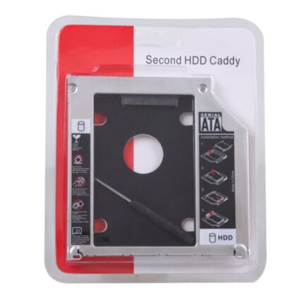 Laptop SSD HDD Slim Caddy 9.5mm – 2nd Hard Drive Adapter for DVD Drive Bay
