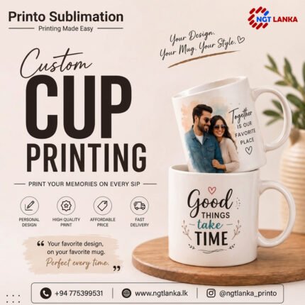 Custom Mug Printing in Sri Lanka | Personalized Photo & Logo Mugs | NGT Lanka
